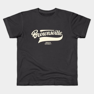 Brownsville New York Brooklyn - Brownsville  Brooklyn Schriftzug - Vintage Brownsville Logo Kids T-Shirt